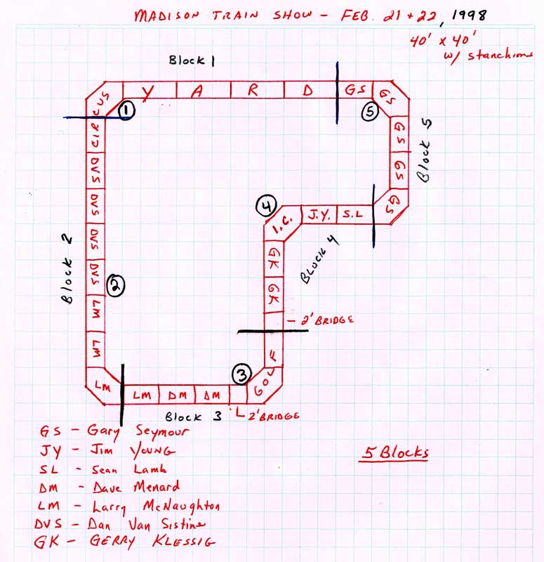 MadCity 1998 layout plan