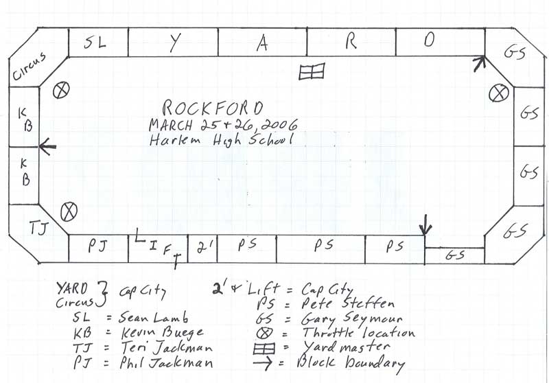 Layout plan for Rockford 2006